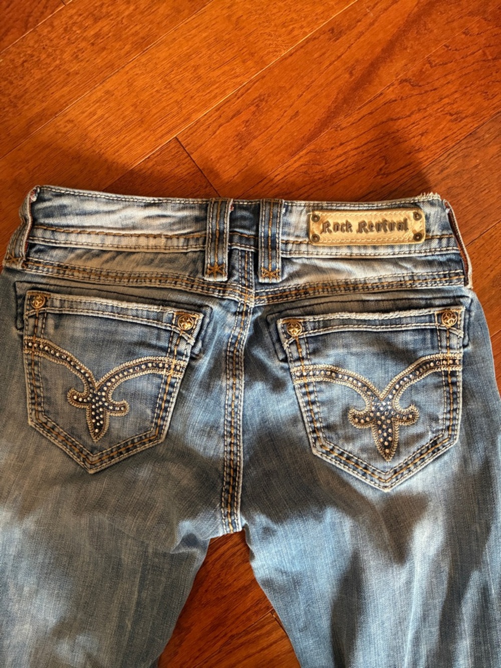 Rock Revival Women's size 29 Denisa Boot  Cut Jeans vintage y2k denim